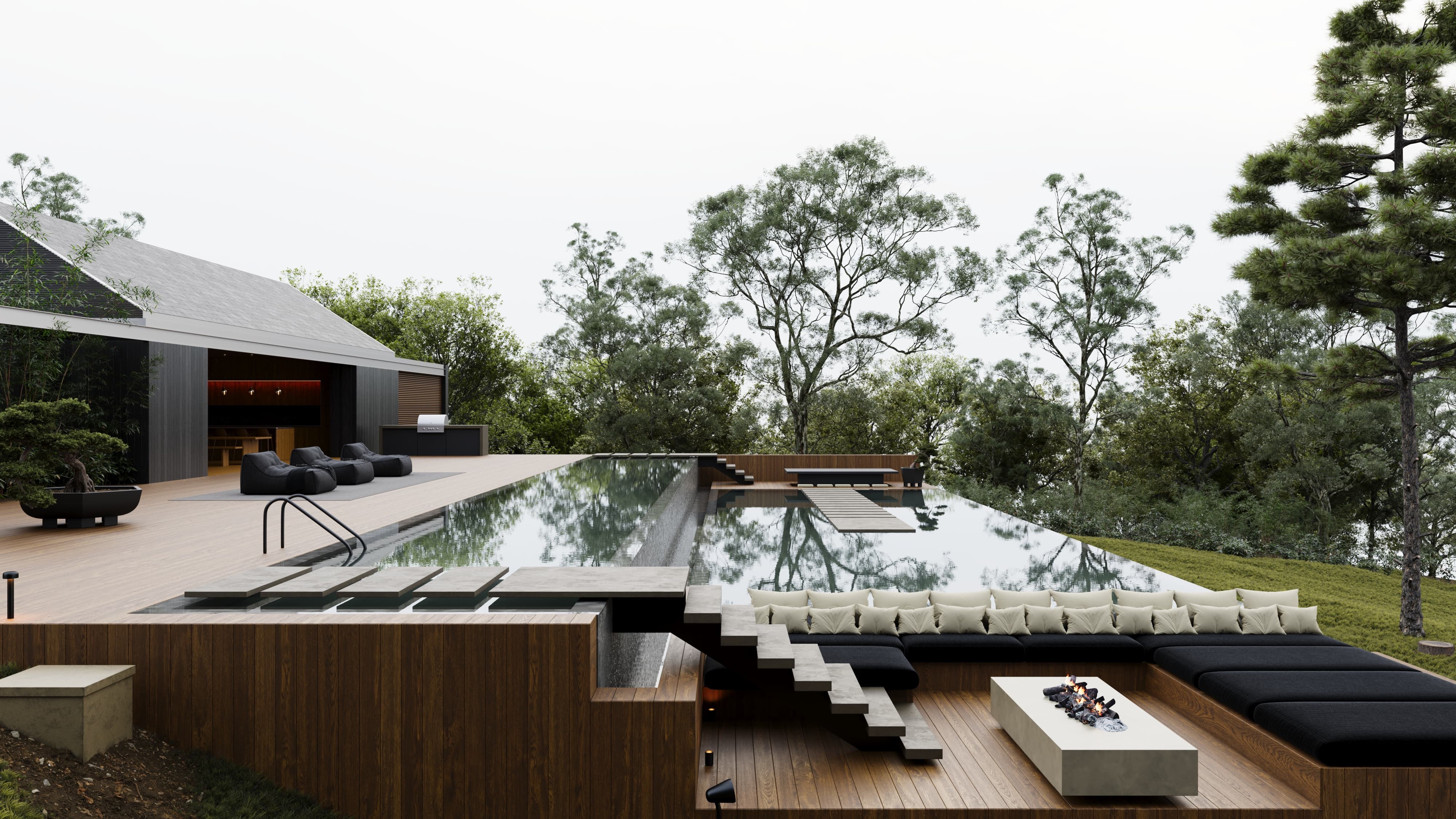 Casa dos Aguas — photorealistic exterior architectural render, Squared Visuals Barcelona