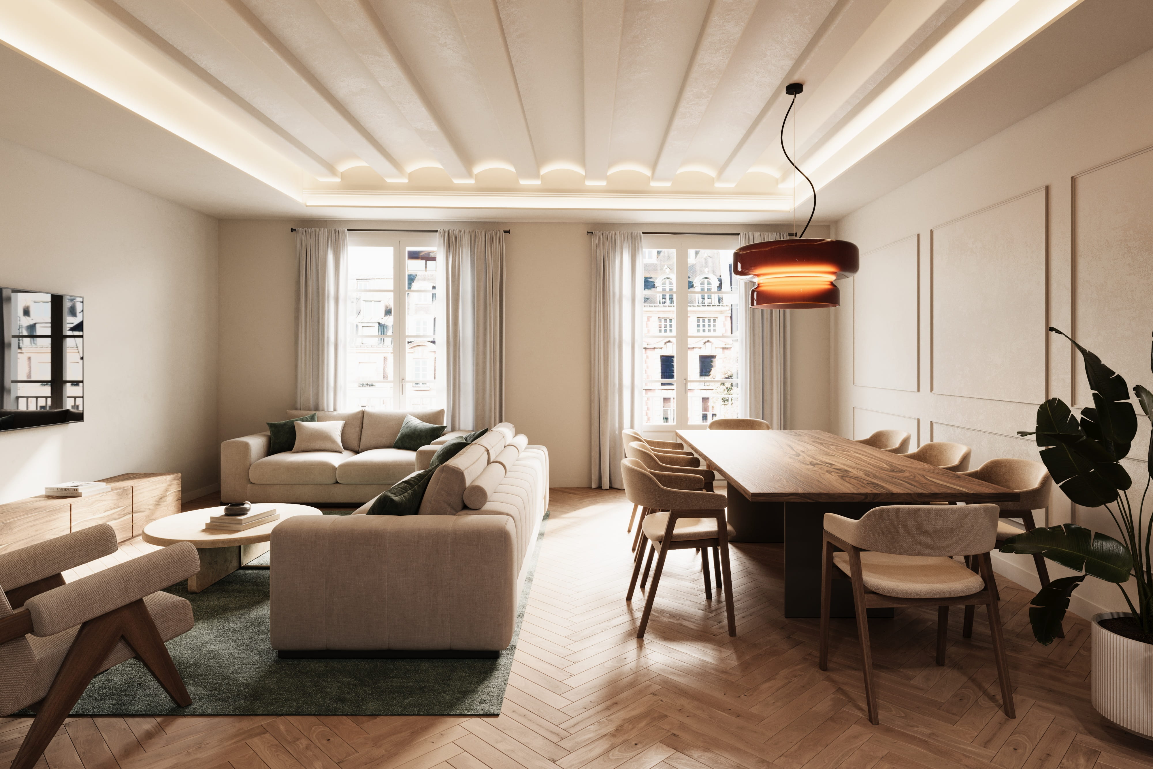 Sant Pau — photorealistic interior architectural visualization